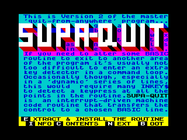 Supa-Quit version 2 image, screenshot or loading screen