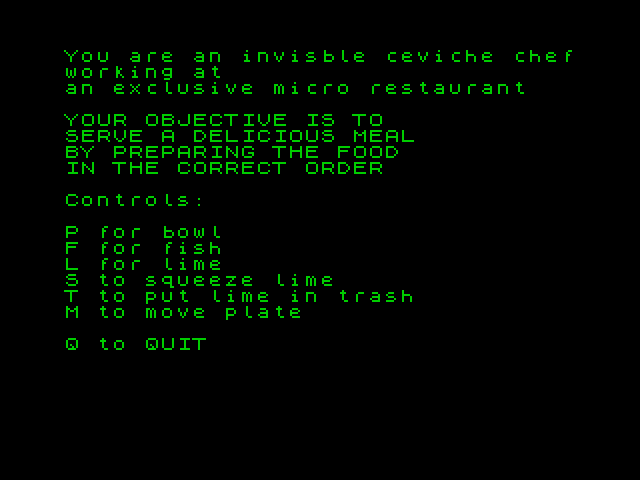 Ceviche Chef image, screenshot or loading screen