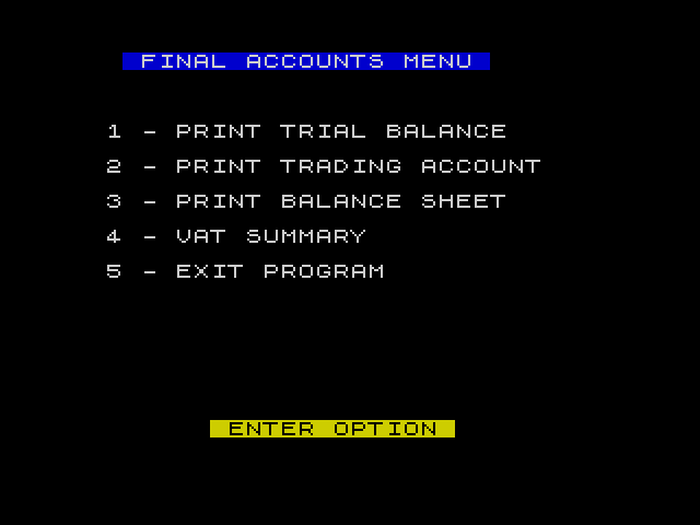 Final Accounts image, screenshot or loading screen
