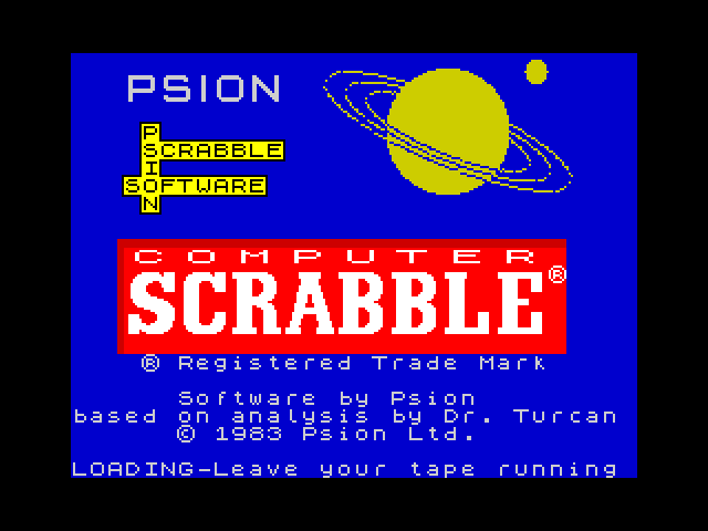 Computer Scrabble image, screenshot or loading screen