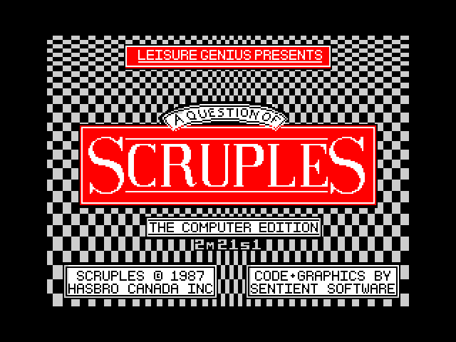 A Question of Scruples image, screenshot or loading screen