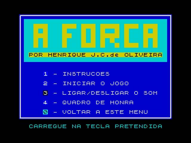 A Forca image, screenshot or loading screen