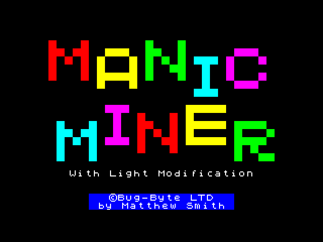 Manic Miner - DarkLight Modification image, screenshot or loading screen