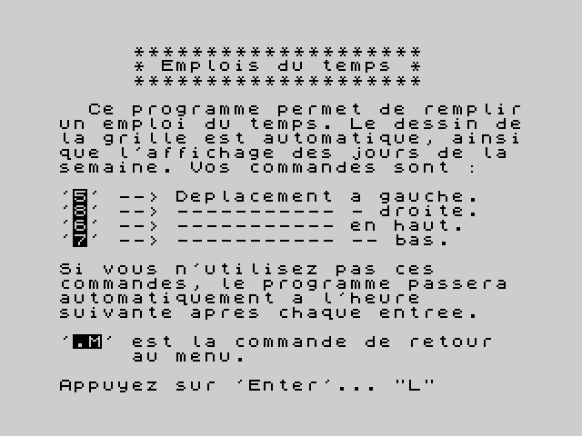 Emploi Du Temps image, screenshot or loading screen