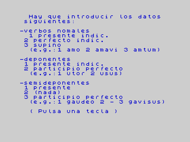 Verbos en Latin image, screenshot or loading screen