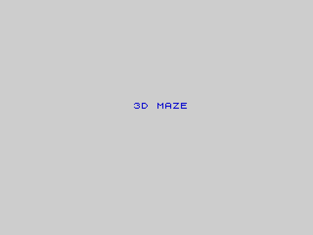 3D Maze image, screenshot or loading screen
