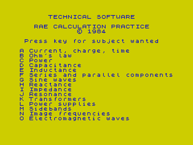 RAE Calculation Practice image, screenshot or loading screen