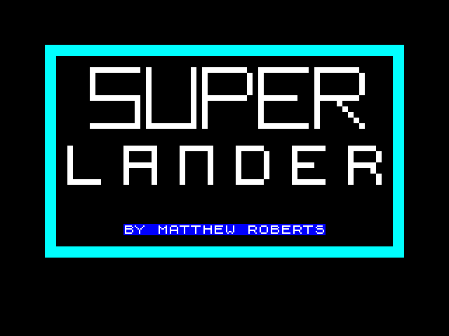 Super Lander image, screenshot or loading screen
