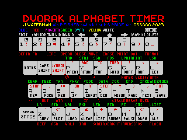 [CSSCGC] Dvorak Alphabet Timer image, screenshot or loading screen